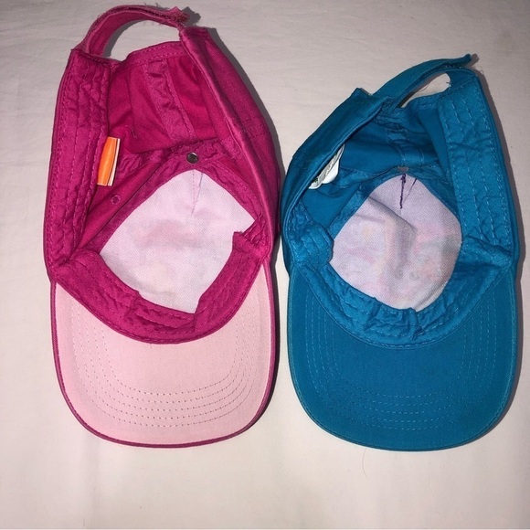 Set of 2 Kids Hats Paw Patrol Shopkins Pink Blue Adjustable Back Cotton Baseball - Picture 4 of 4